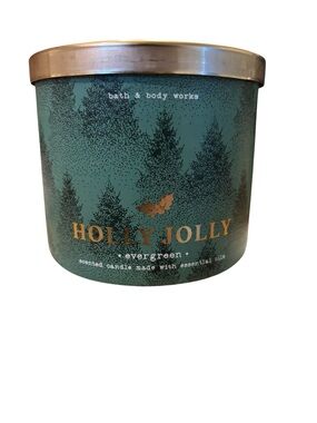 Bath & Body Works 3-Wick Scented Candle - Holly Jolly Evergreen
